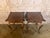 French Provincial Pair of French Louis XV Faux-Leather Painted Side Tables For Sale - Image 3 of 18