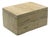 Minimalist Solid Travertine Lidded Decorative Box For Sale