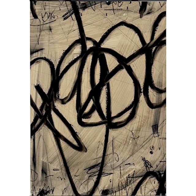 2020s Black Gesture I – IV by Murray Duncan 2026, Set of Four Mixed Media Works on Paper For Sale - Image 5 of 6