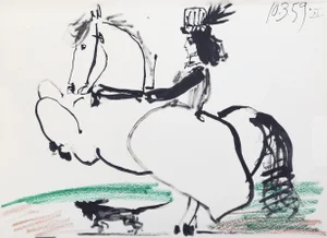 1980s "Toros y Toreros 34" Lithograph After Pablo Picasso