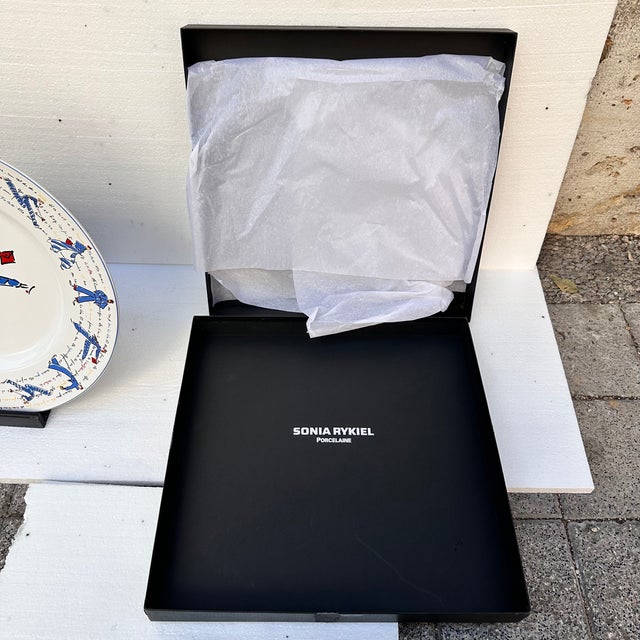 Large Porcelain Plate by Sonia Rykiel, France, 1990s For Sale - Image 10 of 18
