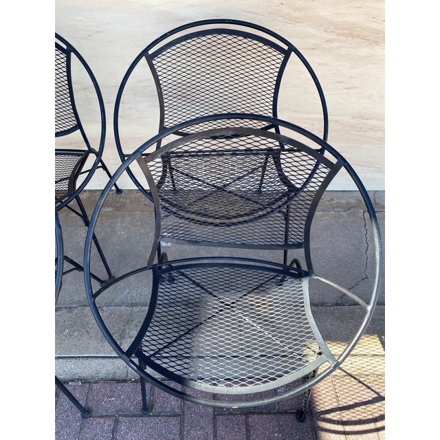 Mid-Century Modern Set of 4 Radar Salterini Dining Chairs Maurizio Tempestini Attributed For Sale - Image 3 of 12