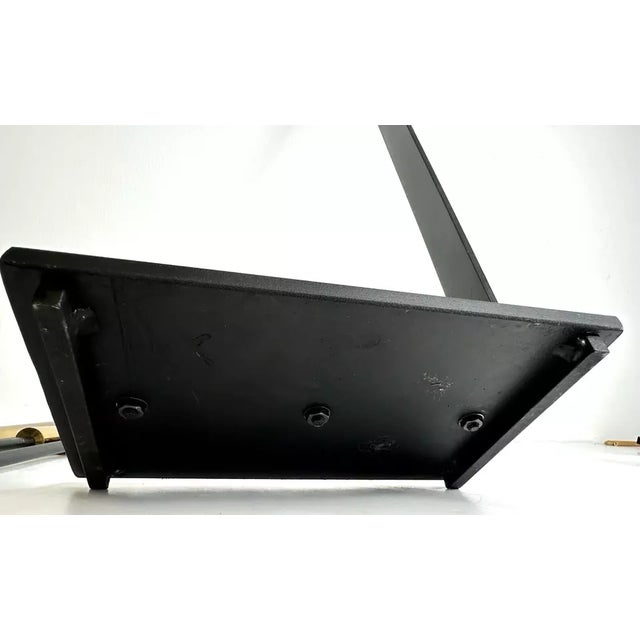 1970s Modernist Pilgrim Brass Iron Fireplace Tool Set After George Nelson- 4 Pieces For Sale - Image 11 of 11