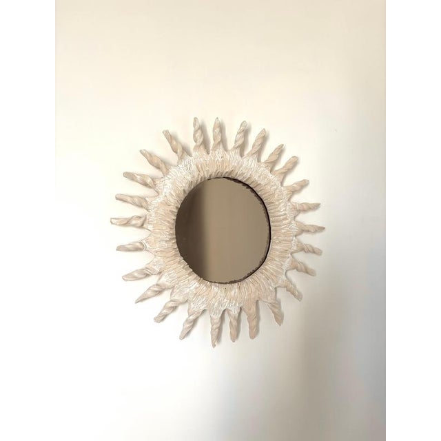 Sole Handmade Ceramic Mirror II by Renzo Maar For Sale - Image 10 of 11