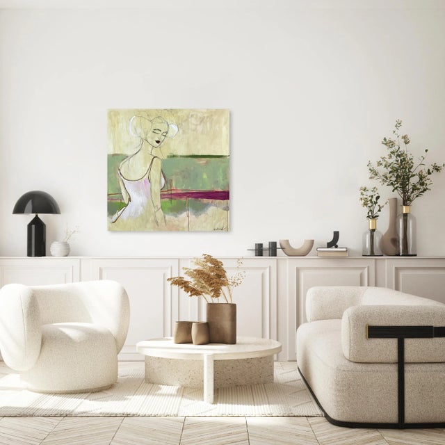 Gisela - Abstract Expressionist Contemporary Figurative Portrait Original Artwork by Erin Hammond For Sale - Image 9 of 9