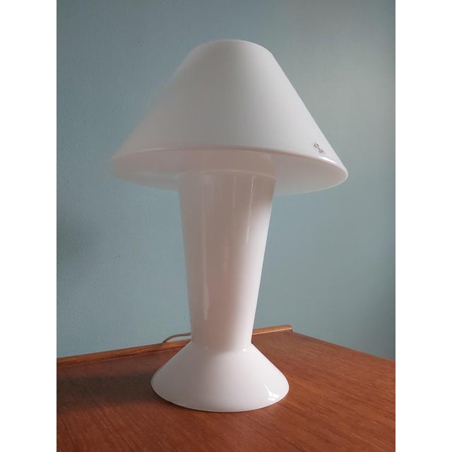Mushroom Lamps in Opaline from Peill & Putzler, Set of 2 For Sale - Image 14 of 18