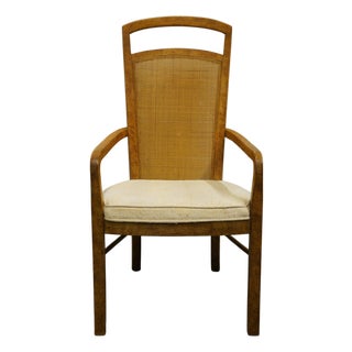 Drexel Woodbriar Collection Rustic European Dining Arm Chair 957-832 For Sale