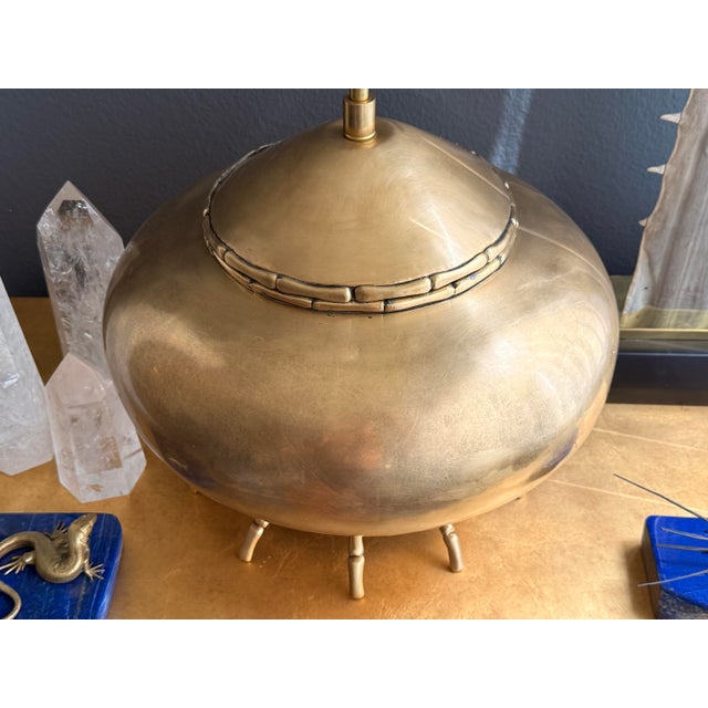 1960s Pair of Brass Asian Style Ginger Jar Lamps For Sale In Los Angeles - Image 6 of 8