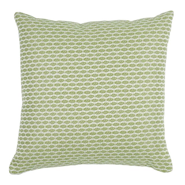 Contemporary Schumacher Hickox Indoor & Outdoor 20" Pillow in Green For Sale - Image 3 of 3