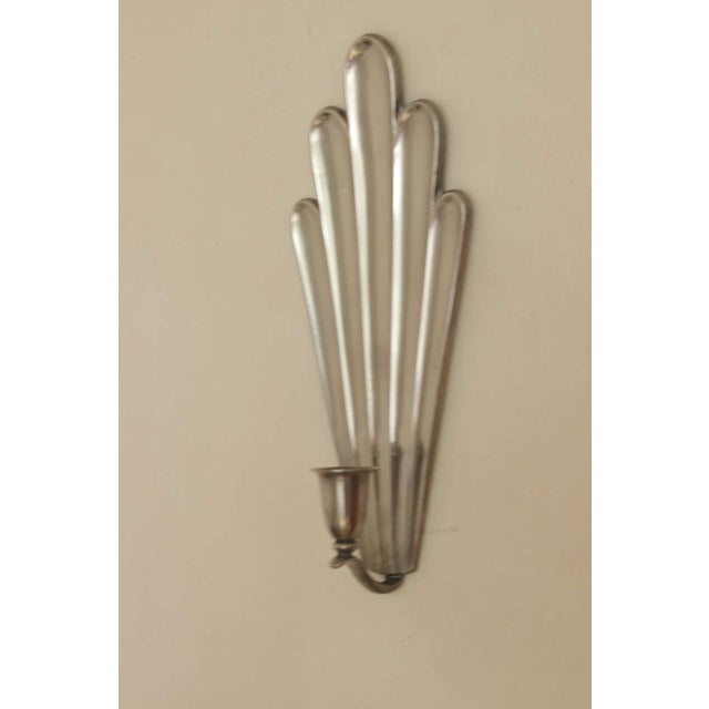 Mid-Century Modern Swedish Grace Style Pewter Sconces by C.G. Hallberg, 1930s, Set of 2 For Sale - Image 14 of 18