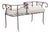 20th C. French Neoclassical Iron Tête-À-Tête Garden Bench For Sale