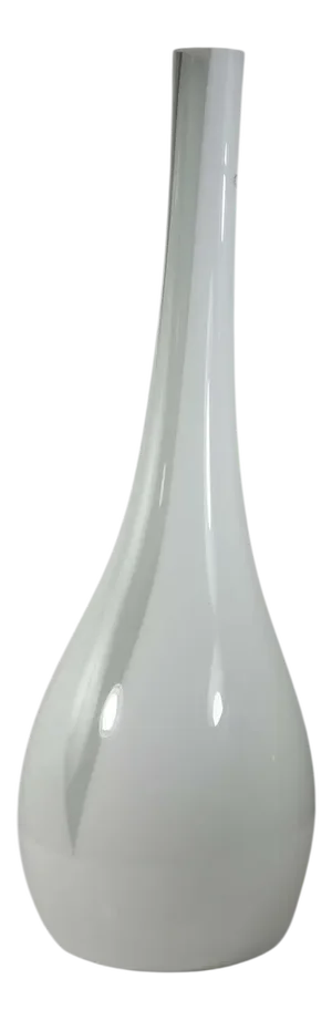Italian Murano Glass Big White Vase by V. Nason & C., 1990s
