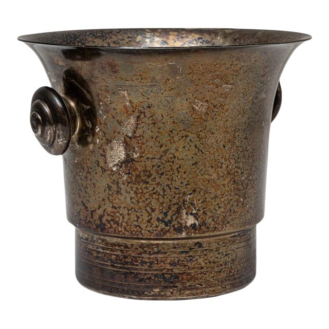 20th Century French Silver Plated Champagne Bucket For Sale