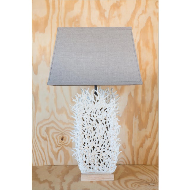 Tall Seafan Lamp by Clate Grunden For Sale - Image 4 of 4