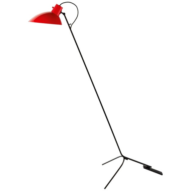 Red Vittoriano Viganò 'Vv Cinquanta' Floor Lamp in Red For Sale - Image 8 of 8