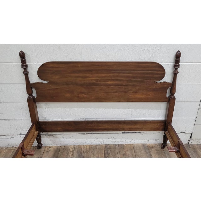 Vintage Full Size Duncan Phyfe Style Traditional Bed For Sale In Kansas City - Image 6 of 10