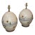 Set of 2 Vintage 1960's Handcrafted Stoneware Table Lamps For Sale