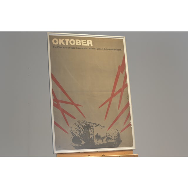 Film Poster, Oktober, Sergei Eisenstein and Dmitri Shostakovich, 1927, 1967 Version, VEB Progress Film For Sale - Image 4 of 7