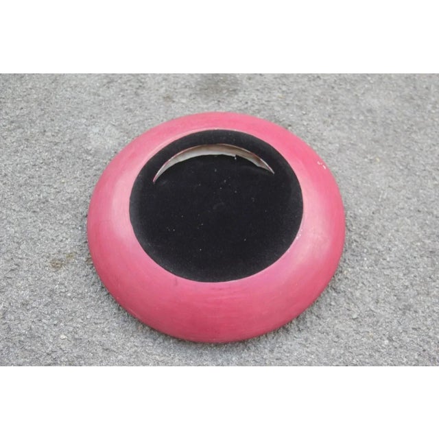 Mid-Century Modern Gold & Red Warrior Ceramic Plate, 1960s For Sale - Image 3 of 13