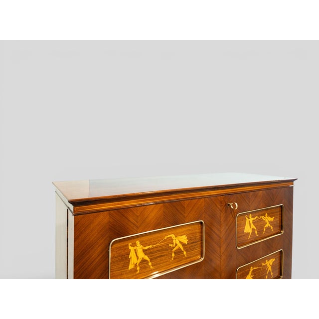 Mid-Century Italian Inlaid Sideboard or by Paolo Buffa, 1958 For Sale - Image 6 of 18