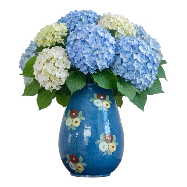 Beautiful Antique French Art Pottery Vase by Elchinger Et Cie Early 1900's For Sale