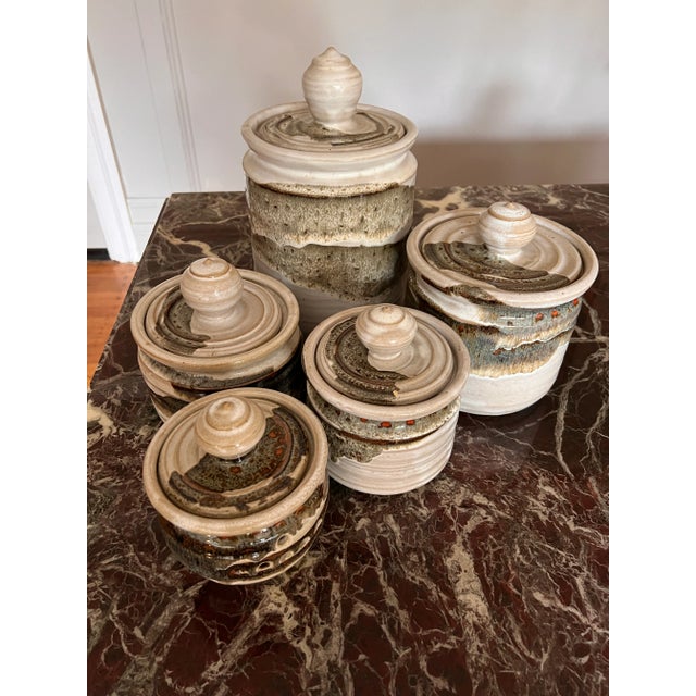 Early 21st Century Ceramic Jar With a Lid (X Large) For Sale In San Francisco - Image 6 of 8