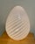 1960s 1970s Vintage Swirl Glass Murano Attributed Egg Lamp For Sale - Image 5 of 9
