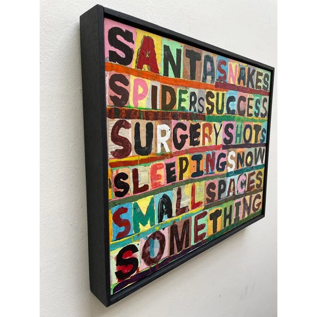 2020s "Scared of 'S'..." - Original, Contemporary Mixed Media Painting by Brian McDonald For Sale - Image 5 of 5