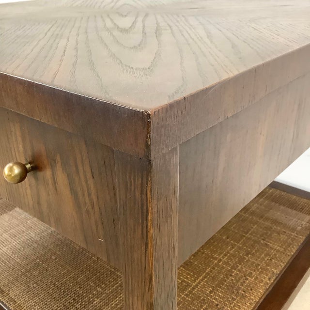 Late 20th Century Mid-Century Modern End Table With Drawer & Shelf For Sale - Image 9 of 12