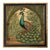 Vintage Style Peacock Framed Print, 10x10" For Sale