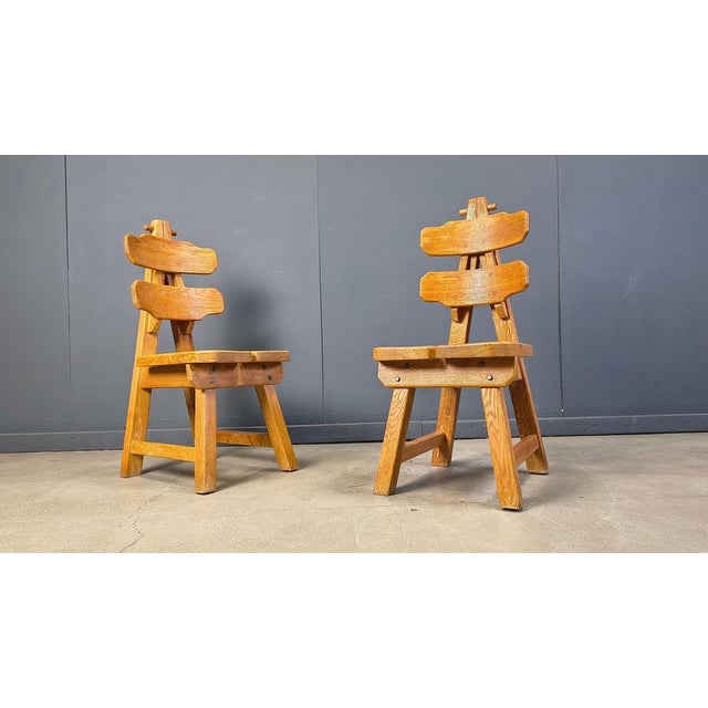 Vintage Brutalist Dining Chairs, 1960s, Set of 6 For Sale - Image 6 of 17