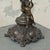 Antique Candleholder in Cast Spelter with Putto, Late 19th Century For Sale - Image 6 of 11