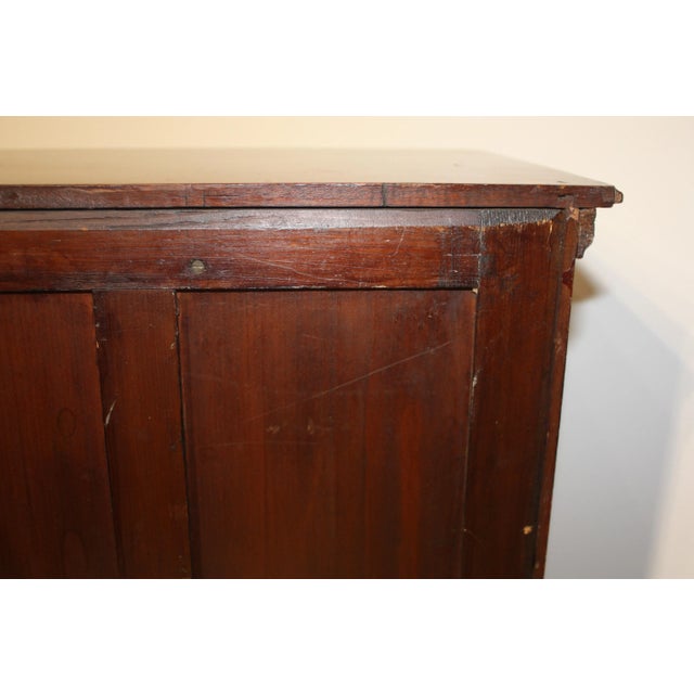 Chestnut 19th Century Campaign-Style Mahogany Hanging Desk Cabinet With Fitted Interior For Sale - Image 8 of 10