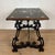 Wood 1930s Spanish Baroque Style Side Table with Floral Marquetry Top and Ebonized Base For Sale - Image 7 of 13