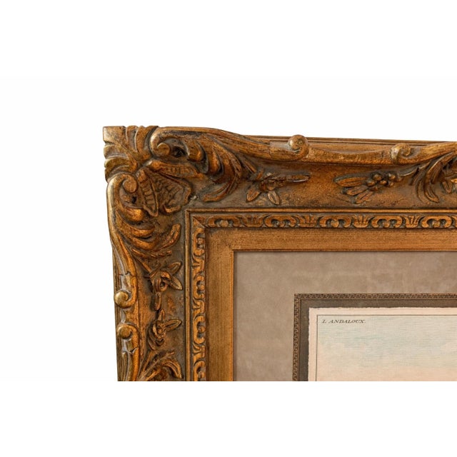 1980s Monumental French Equestrian Style Engravings in Deep Antiqued Gilt Frames – Pair For Sale In Raleigh - Image 6 of 7