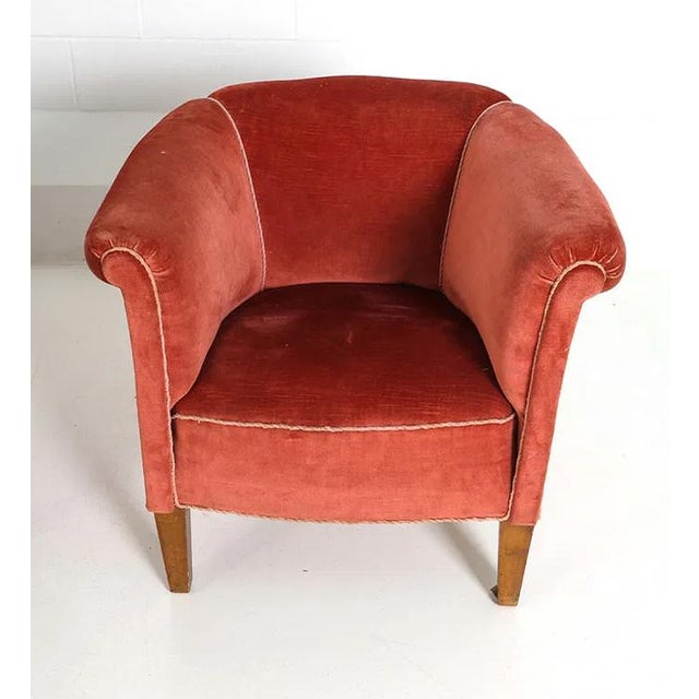 1940s Danish Mid Century Modern Sofa and Chair - 2 Piece Set For Sale - Image 11 of 14