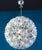 Vintage Murano Glass Flower Sputnik Pendant Lights from Venini, Italy, 1960s, Set of 2 For Sale - Image 3 of 12