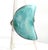 Monumental Larimar Half-Moon Ring in Sculptural .925 Sterling Silver, Size 7.75 For Sale In New York - Image 6 of 10