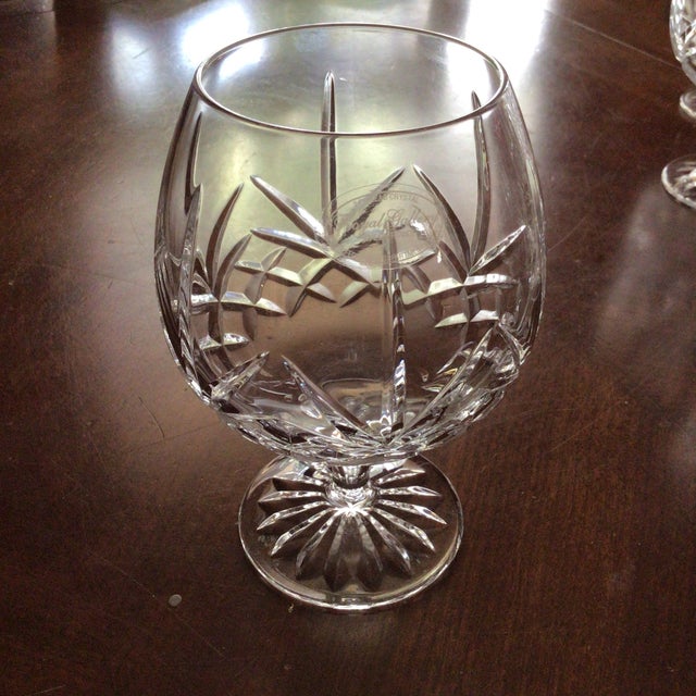 1990s Royal Gallery Crystal Brandy/Cognac SnifterGlasses - Set of 8 For Sale - Image 5 of 12