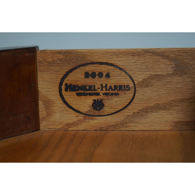 Henkel Harris Model 5442 Mahogany Round Lamp Table For Sale - Image 11 of 12