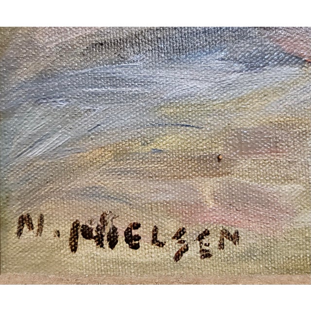 Niels Peter Nielsen- Nude Female Bather by the River -1930s Oil Painting For Sale In Los Angeles - Image 6 of 8