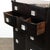 Art Deco Ebonized Walnut High Chest With Molded Lucite Pulls For Sale - Image 4 of 12