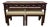 Vintage Henkel Harris Virginia Galleries Collection Chippendale Style Mahogany Console Table & Pair of Upholstered Stools For Sale