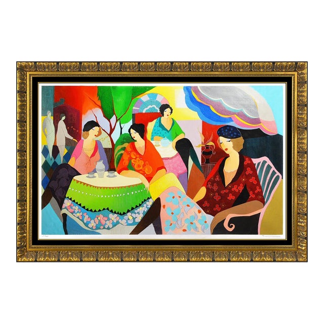 Late 20th Century Noonday Chat, Itzchak Tarkay For Sale