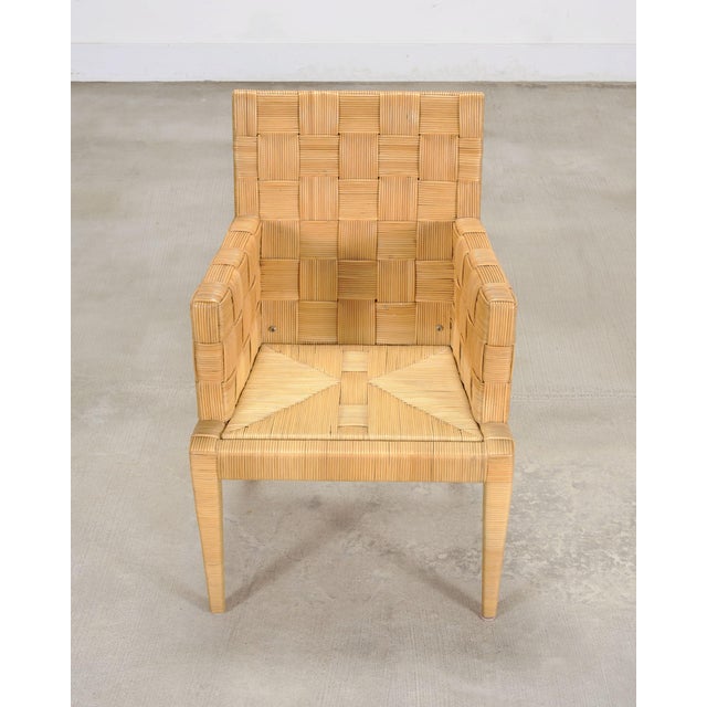 Set of Twelve John Hutton Donghia Block Island Cane Dining Chairs For Sale - Image 13 of 18