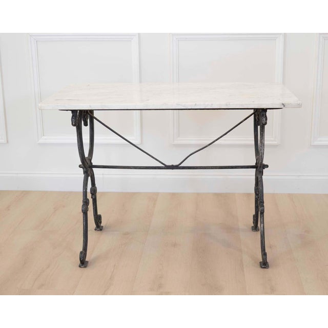 Metal French 20th Century Conservatory Bistro Table For Sale - Image 7 of 7