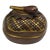 Japanese Meiji Inkwell Mixed Metal Mokugyo Drum Design For Sale