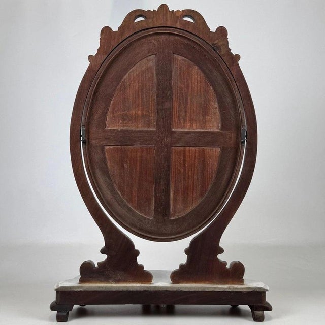 Antique English Marble-Top Dressing Mirror For Sale - Image 6 of 14