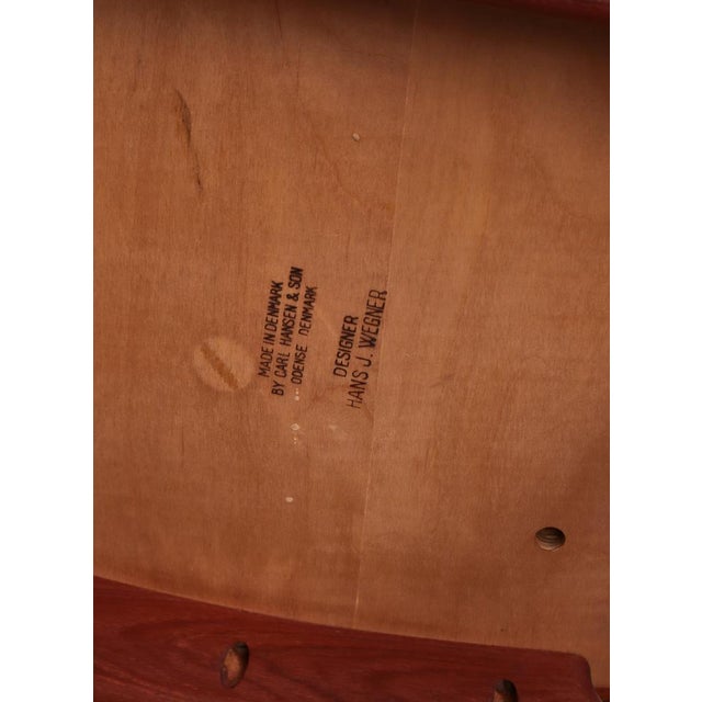 Model CH-34 Armchair in Teak & Black Leather from Hans J. Wegner, 1950s For Sale - Image 16 of 18