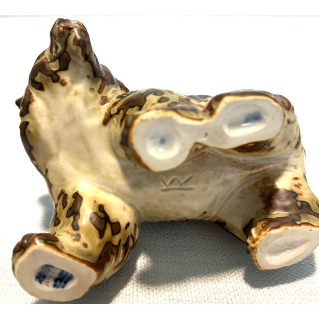 Mid 20th Century Danish Family of Flambé Glazed Stoneware Bear Figurines by Knud Kyhn for Royal Copenhagen - A Six Piece Set For Sale - Image 10 of 10